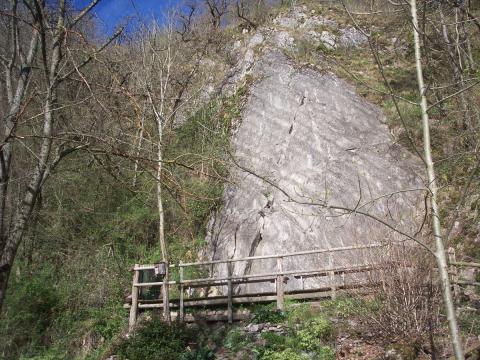 Vue du rocher d'escalade